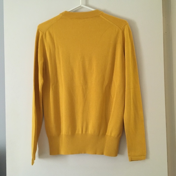 SANDRO Marigold Yellow Cotton + Silk Sweater XS - Picture 2 of 6